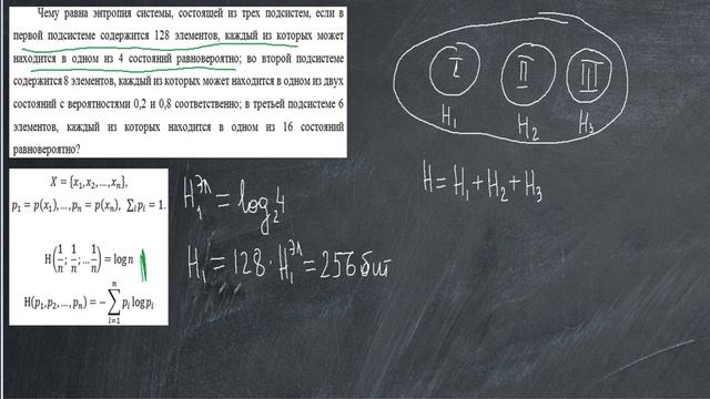 Примеры нахождения безусловной энтропии (теория информации)