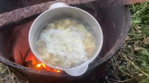 Ленивая уха из креветок