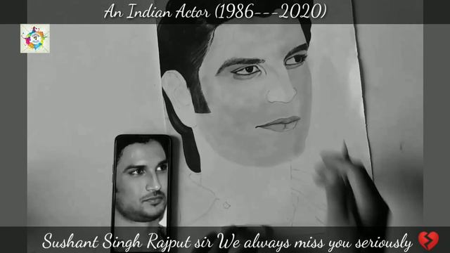 Portrait of Sushant Singh  Rajput using pencils #SushantSinghRajput Art @SayanBanerjee1.9