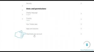 How to delete Twitter account?