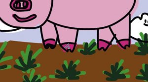 Рисуем свинку детям часть 99