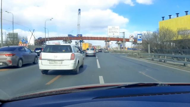 Строительство развязки на Волоколамском шоссе и МКАД смотреть онлайн