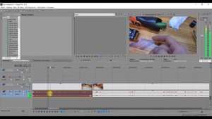 Как я монтирую видео в Sony Vegas. Важная кнопка Автосдвиг. Снимал для мамы.