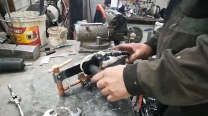 Самодельные пневмо клещи точечной сварки, протестировал с  Weldcraft 9000