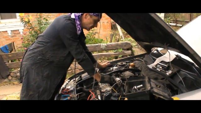 Израильский водитель на диагностике Opel Vectra A. Профилактика РХХ, ДМРВ, ДПДЗ