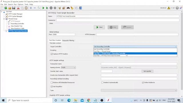 APACHE JMETER SCRIPT RECORDING WEB APPLICATION WITH PROXY смотреть онлайн