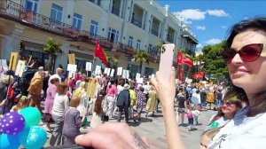 БЕССМЕРТНЫЙ ПОЛК. ЯЛТА 2022. КРЫМ 9 МАЯ. МИР ВАШЕМУ ДОМУ ЛЮДИ !!! / Жизнь в Ялте