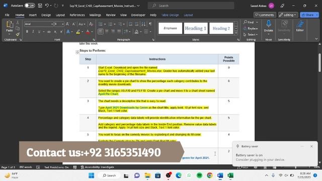 Exp19_Excel_Ch03_CapAssessment_Movies | Excel Chapter 3 Capstone Assessment – Movies