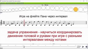 панфлейта игра через интервалы на соль бас