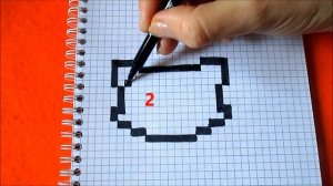 Как нарисовать Тигренка по клеточкам How to Draw Tiger Pixel Art