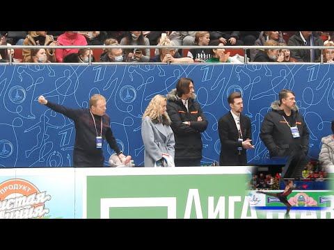 Камила Валиева: Реакция Тутберидзе на произвольную программу, Чемпионат России 2022