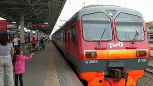 Электропоезд ЭД9МК-0126 станция Нижний Новгород Московский 5.07.2020