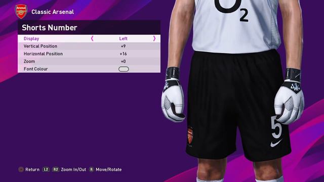 Arsenal classic kits PES 2021 and PES2020 [font adjustment guide] (PS4) pes 20 смотреть онлайн