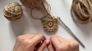 Лайфхак при вязании из джута, чтобы изделие было ровным