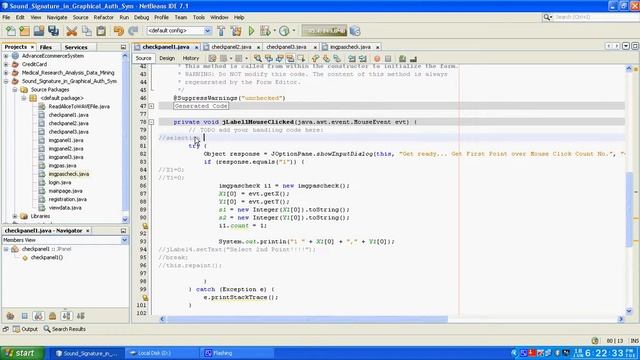 Sound Signature In graphical password Java project смотреть онлайн