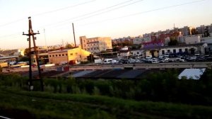 РЖД; Нижний Новгород ГРК отправление поезда и Мост через Волгу