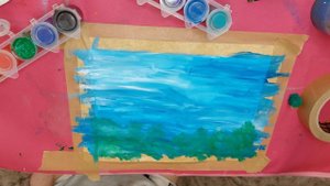 Мое весеннее настроение. Рисунок гуашью.