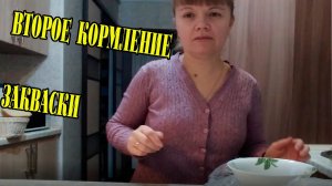 Второе кормление закваски