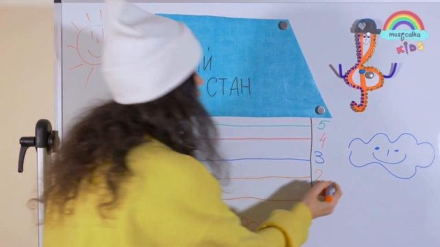 Сольфеджио для детей / Скрипичный ключ и нотный стан / Музыкальное занятие 5+