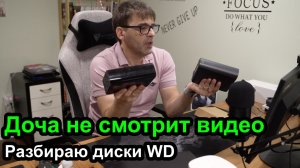 #Девлог: Видео для дочки и разбираю два внешних диска WD