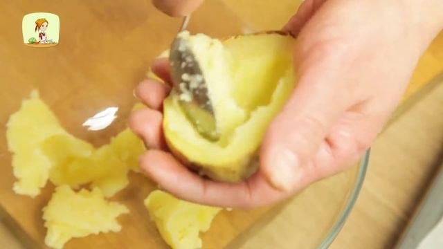 Картофель фаршированный семгой