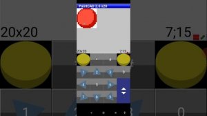 PaintCAD Mobile - рисование шарика (пиксель арт)