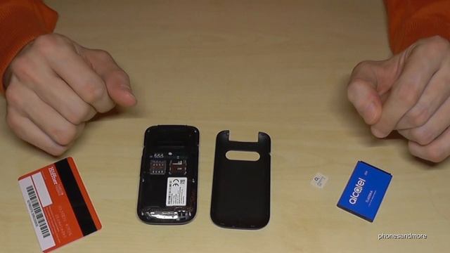 Alcatel 2053: How to insert the SIM card? Tutorial for the 2053x (one SIM card / Single SIM) смотреть онлайн