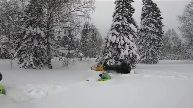 Шерегеш катаем на снегоходе, гора Зелёная, верблюжий хребет, Мустаг смотреть онлайн