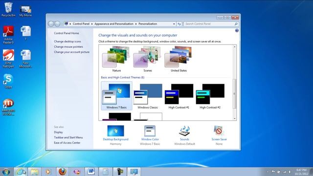 HOW TO DISABLE OR ENABLE WINDOWS AERO IN WINDOWS 7 смотреть онлайн