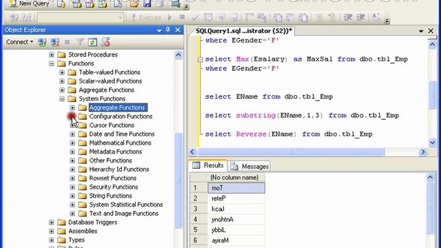 Built In Funcions In Ms Sql Server (7 of 15)