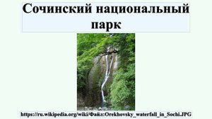 Сочинский национальный парк