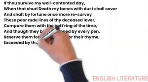 Sonnet 32 by William Shakespeare  | If thou survive my wellcontented day