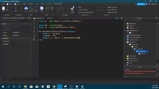 Button Ripple/Flood Effect | Roblox Studio | ROBLOX смотреть онлайн