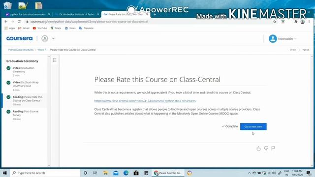 Python data structures! Week 7th answers