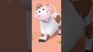 Ma... è un Gatto?  O una Mucca?  | Video divertente sugli Animali per Bambini | HeyKids #shorts