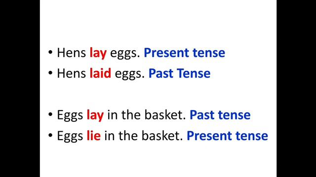 Lie vs Lay || Meaning and Difference