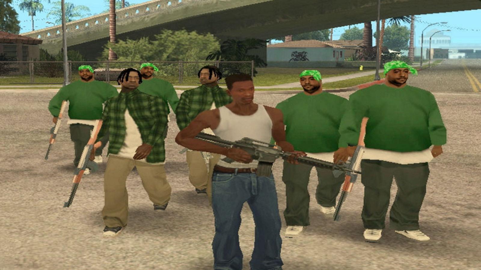 Gta sa gang. Банды ГТА са. Банды в ГТА Сан андреас.