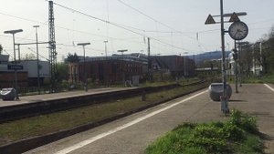 ГЕРМАНИЯ. ГОРОД БАД ХОМБУРГ. НА Ж.Д. СТАНЦИИ