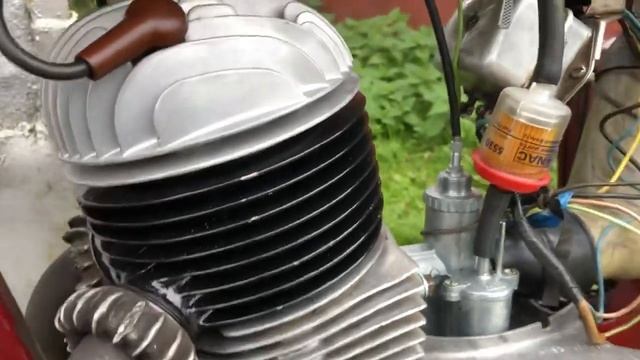 Двигатель Ява (Jawa) 250/353 тест 19.09.2021 после ремонта (пос. Горки Ленинские, Московская обл) смотреть онлайн