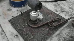 Отливка алюминия в форму из гипса.Отливка "барашков" руля Мини-Риги