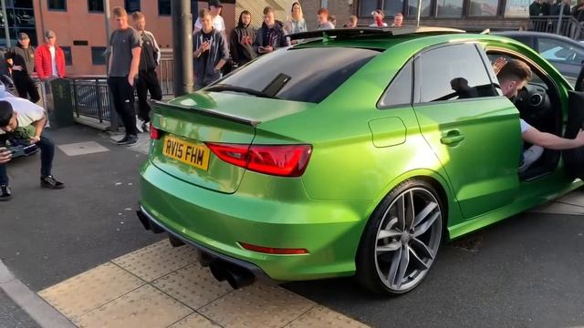 400BHP JAVA GREEN AUDI S3 REVS смотреть онлайн