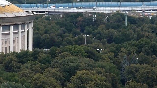 Вид со смотровой площадки Воробьёвых гор.