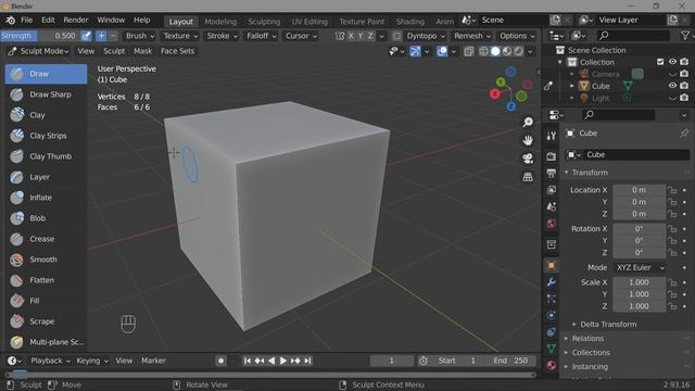 65. Blender. Face Sets | Наборы граней (Sculpt mode)