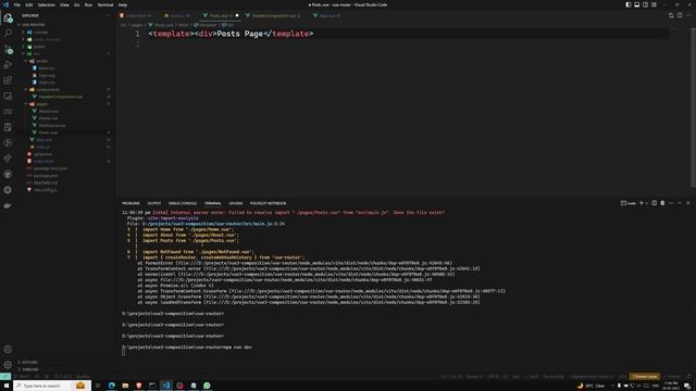 54. Create Bootstrap Navigation and fetch posts Data in the Composition API - Vue 3