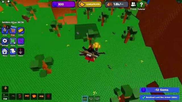 KILLING the LORD REX 100 TIMES in Roblox Control Army смотреть онлайн