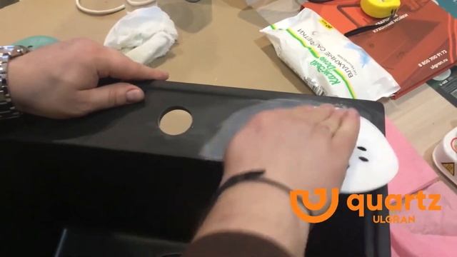 Как восстановить кварцевую мойку после царапин? Таурус, мойка ULGRAN Quartz. смотреть онлайн