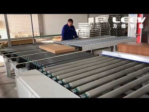 Линии формирования пакетов деталей мебели, изготовление коробки и упаковка.