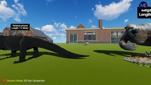 Cenozoic Animals Size Comparison 3D ???????????