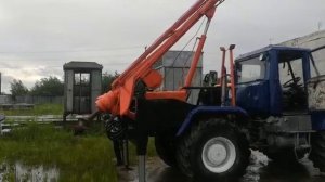 Бурильно-крановая машина бкм 321 (трактор Т-150) часть 1