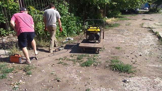 Сварочные работы от генератора 5кВт. Аренда Донецк смотреть онлайн